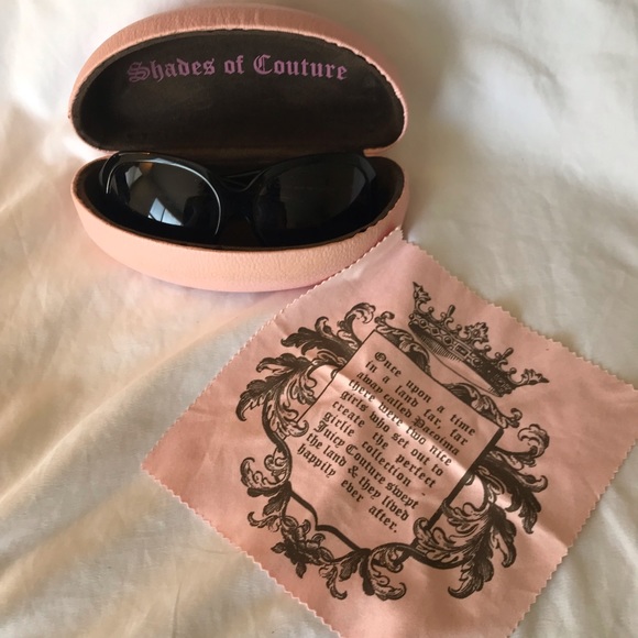 Authentic juicy couture sunglasses with hard case - Picture 3 of 4